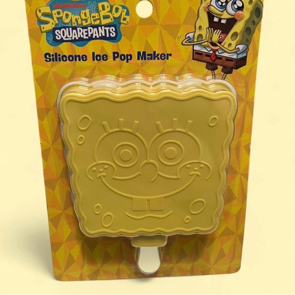 SpongeBob SquarePants Yellow Silicone Ice Pop Mold